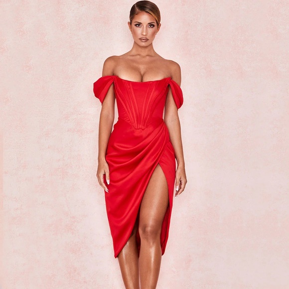 Trendy & Unique Dresses & Skirts - Chic Strapless Red Dress